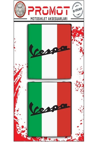 Vespa Damla Logo Sticker 20