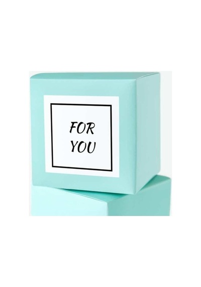 For You Sticker Mat Wrapping Greetings Black White Sade 3.5 Cm - 40 Adet Çok Renkli