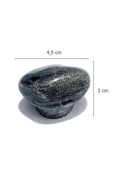 Porselen Taş Düğme Antrasit Gri Seramik Mobilya Kulpu Çekmece Dolap Kolu 4.5 Cm Antrasit