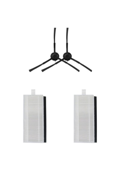Asgard Grup Viomi S9-m7 Pro-m7 Max-m8 Pro İle Uyumlu 2 Filtre, 2 Siyah Yan Fırça Pkt-asgs000210