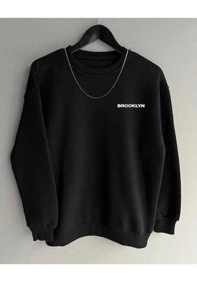 Startmore Unisex Brooklyn Yazılı Siyah Siyah