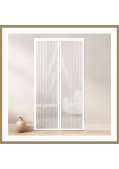 Kahveci.store Mıknatıslı Kapıya Uygun Tül Sineklik 105x205 Cm 22 Standart