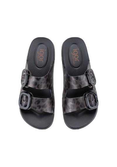 İgor Igor S10336-002 Habana Brillo Leo Kadın Terlik Siyah