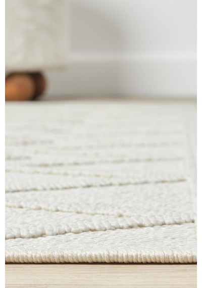 Mariesse Home Lara İskandinav Dokuma Bukleli Modern Salon Halısı Mutfak Halısı Koridor Halısı Yolluk 620-krem-bej