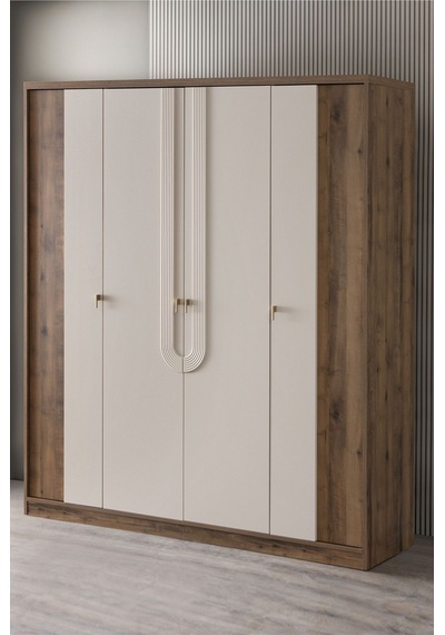 Megan Oda Takımı - 4 Kapaklı Dolap, Çalışma Masası, Şifonyer, Kitaplık, Komodin Çok Renkli Megan Oda Takımı - 4 Kapaklı Dolap, Çalışma Masası, Şifonyer, Kitaplık, Komodin Çok Renkli