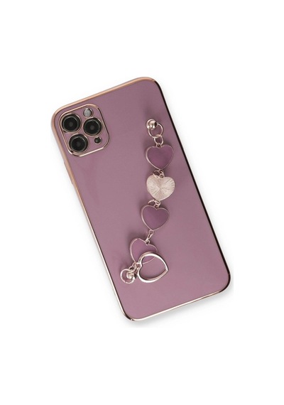 Apple iPhone Uyumlu 11 Pro Max Kılıf Esila Silikon - Mor Diğer