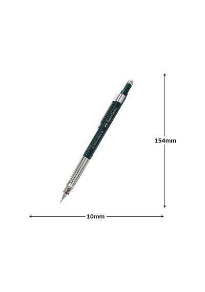 Vario Lüx Versatil Kalem, 0.5 Mm Uç, Sertlik Ayarlı Metal Uç, Silgili, Ergonomik Tutuş, Yeşil Siyah