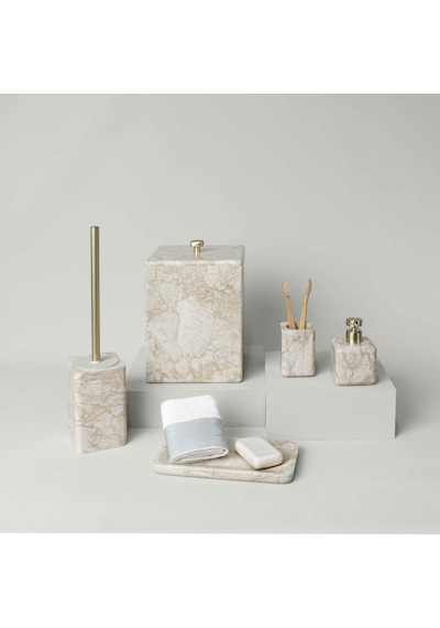 Linens Alora Tuvalet Fırçası 9,9x9,9x16,3 Cm Krem