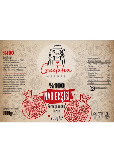 Gustolea Nature Nar Ekşisi 700 G