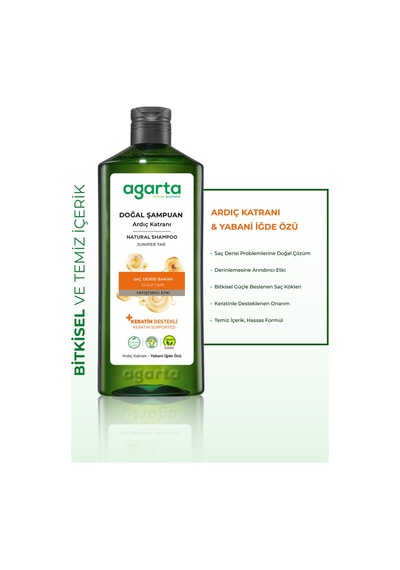 Agarta Ardıç Katranı Ve Keratin Şampuanı 400 ML