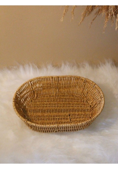 Hasır Rattan Oval Geniş Ekmek Sepeti Diğer