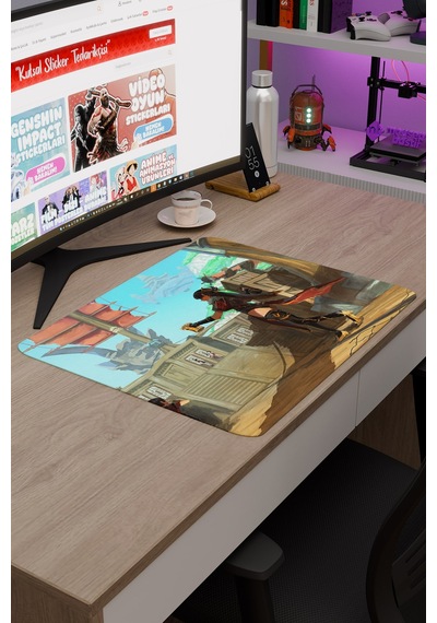 Beidou Genshin Impact Anime Gacha V4 - 48x40 Xl Gaming Mouse Pad Fare Altlığı