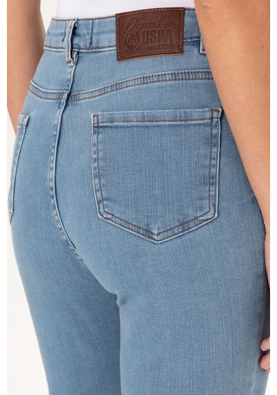 U.S. Polo Assn. Kadın Açık Mavi Skinny High Waist Fit Jean Pantolon 50297532-DN0013