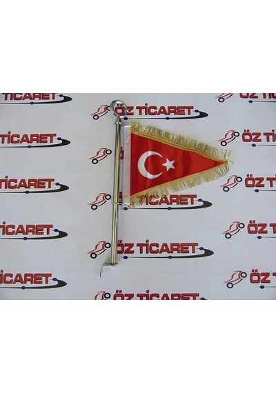 Motosiklet Makam Bayrağı Gold Püsküllü