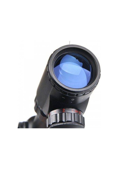 4-12x40aoeg Tüfek Dürbünü Mil Dot Kırmızı ve Yeşil Işıklı Lens