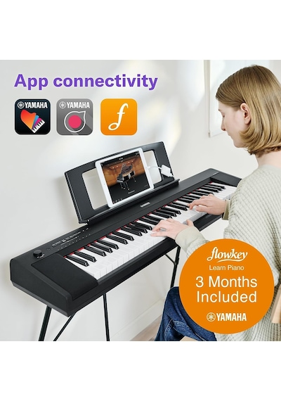 Yamaha Piaggero Np-15 61-tuşlu Eğitim Klavyesi Beyaz