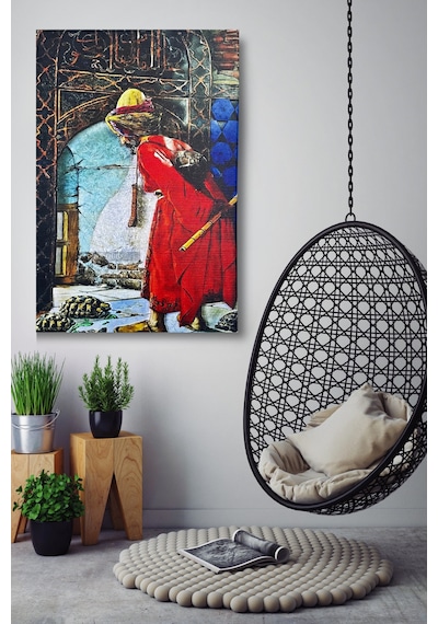 Kanvas Tablo, Duvar Dekoru, Kaplumbağa Terbiyecisi Eseri Osman Hamdi Bey Tblknvs01