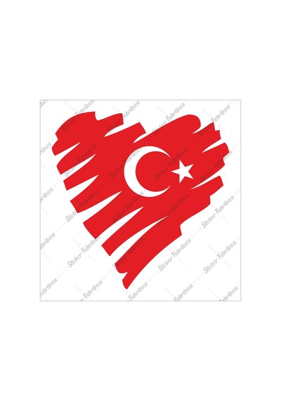 Türk Bayrağı Sticker 00202