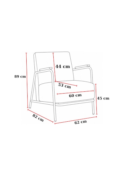 Atlas Model Berjer Antrasit Geometrik Desenli Soft Kumaş Tekli Koltuk Siyah Metal İskelet Kurulu Gönderim
