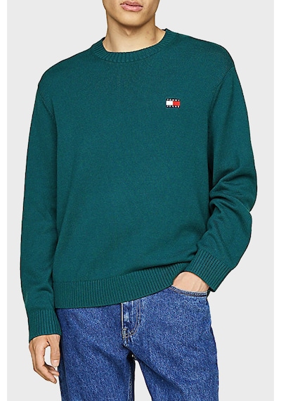 Tommy Jeans Erkek Kazak Dm0dm20706 Cwg Koyu Yeşil Koyu Yeşil