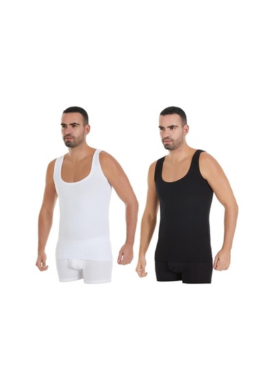 6'lı Paket Erkek Modal Derin Yaka Atlet 001