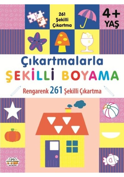 Çıkartmalarla Şekilli Boyama 4 Yaş Üstü - Qhdh-614364