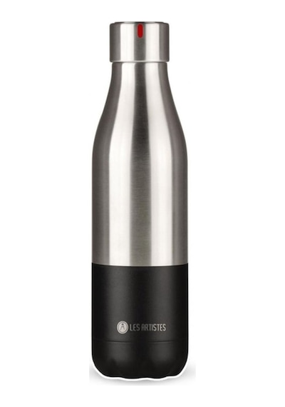 Les Artistes Paris Isı Yalıtımlı Çelik Termos Matara 500ml Split Black 3+ Yaş / Siyah