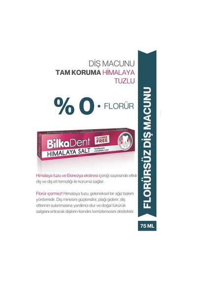 BilkaDent Florürsüz Himalaya Tuzu Diş Macunu 75 ML