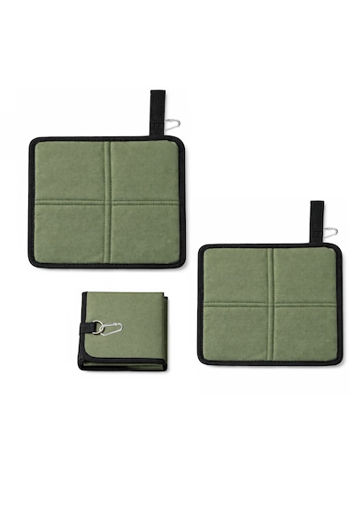 Microcase Piknik Kamp Balıkçılık Outdoor İçin Katlanır Ve Taşınabilir Minder 34x36 Cm 2 Adet Al5563 Haki