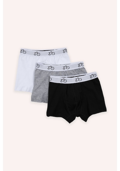 Panço Erkek Çocuk 3'lü Boxer Beyaz