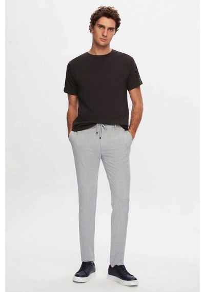 D's Damat Bisiklet Yaka Pamuklu Nefes Alabilen T-shirt Antrasit D's Damat Bisiklet Yaka Pamuklu Nefes Alabilen T-shirt Antrasit