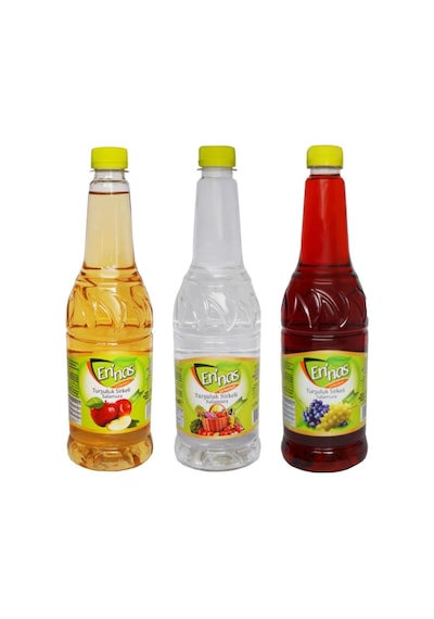 Ennas Sirkeleri Beyaz Sirke 750 ML + Üzüm Sirkesi 750 ML + Elma Sirkesi 750 ML