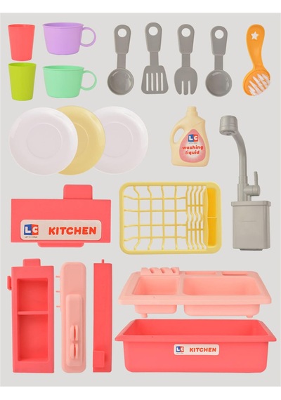 Pembe İnteraktif Lavabo Seti