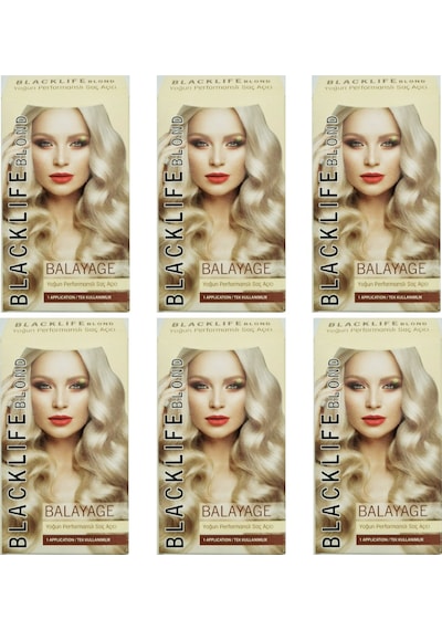 Blacklife Blond Balayage Yoğun Performanslı Saç Renk Açıcı 6 Adet