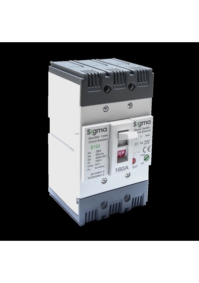 Sigma B160 63 Amper 25 Ka 3 Kutuplu Termik Ayarlı Kompakt Şalter
