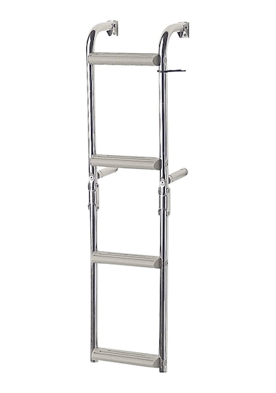 Foldable Ladder.Inox 316.For Narr.Transom.2 2 Steps.90⁰