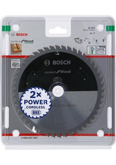 Bosch SDW Daire Test. Bıç. 165x20 mm 48 D E/C - 2608837687