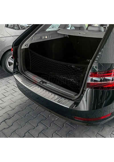 S-dizayn Skoda Superb B8 Makyajlı Sw Krom Arka Tampon Eşiği 2019-2023