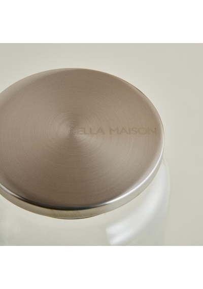 Bella Maison Jely Metal Kapaklı 3'lü Kavanoz Seti 1400 CC Naturel