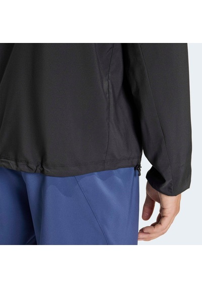 Adidas Adi365 Running Essentials Erkek Siyah Koşu Ceketi Jz7782