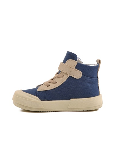 Lacivert Keten Bilek Boy Cırtlı Unisex Çocuk Sneaker 7465 B Kot