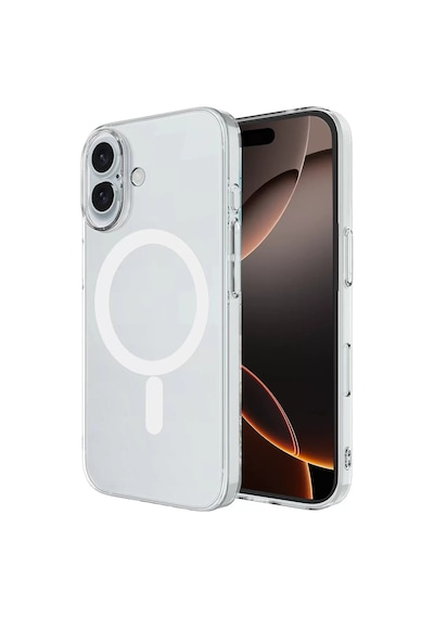 Newface Apple İphone 16 Plus Kılıf Magneticsafe Şeffaf Silikon - Şeffaf