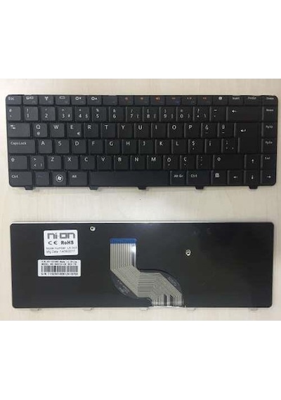 Nion Dell Aeum8u00110 Uyumlu Laptop Notebook Klavye Siyah Tr