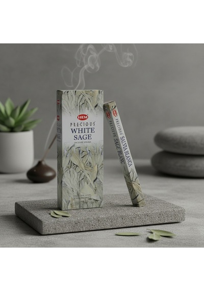 Hem Precious White Sage Aromalı Çubuk Tütsü Renkli