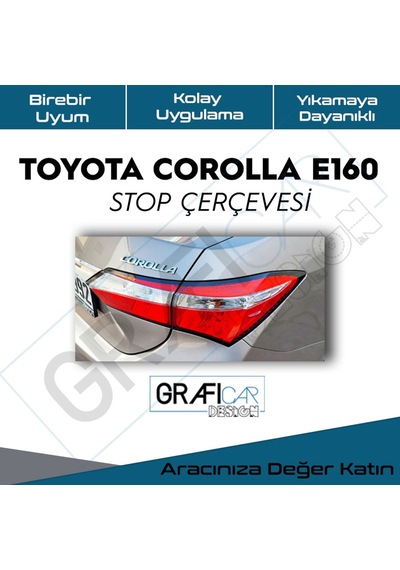 Grafıcar - Toyota Corolla E160 Stop Çerçeve Stıcker