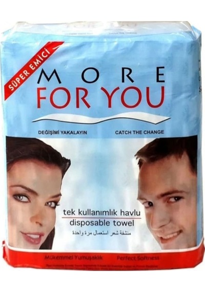 More For You Tek Kullanımlık Havlu 80 CM x 40 CM 100'lü