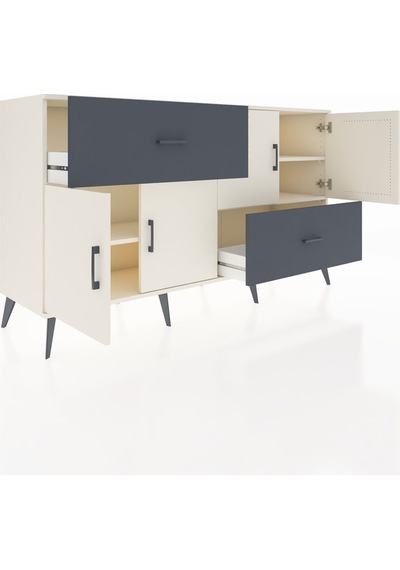 Hyperion Konsol 3 Raflı 2 Çekmeceli 4 Kapaklı 176x44x99 Aytaşı-ay Aytaşı-aytaşı/antrasit Hyperion Konsol 3 Raflı 2 Çekmeceli 4 Kapaklı 176x44x99 Aytaşı-ay Aytaşı-aytaşı/antrasit