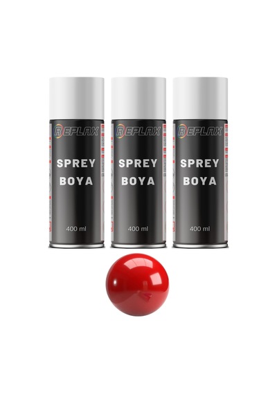 3 Adet Ral 3020 Trafik Kırmızı Sprey Boya 400 Ml.