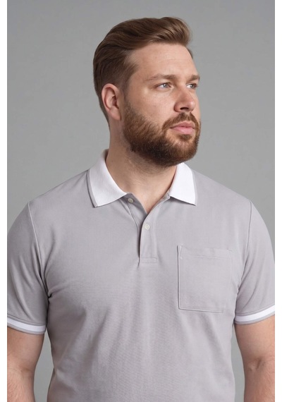 Defacto Regular Fıt Polo Yaka Kısa Kollu Polo Tişört H2054ax26spgr210 Gri-gr210