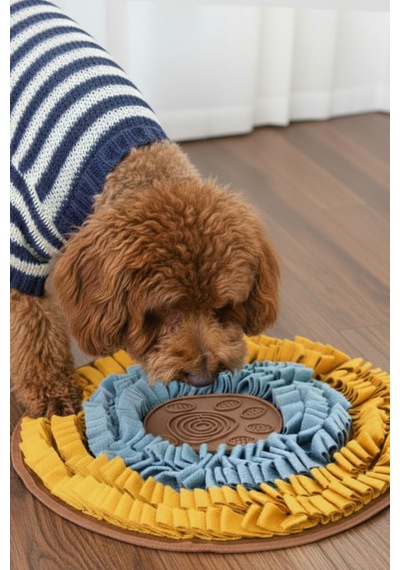 Vantuzlu Snuffle Mat Snuffle Ve Yalama Egzersizi Bir Arada